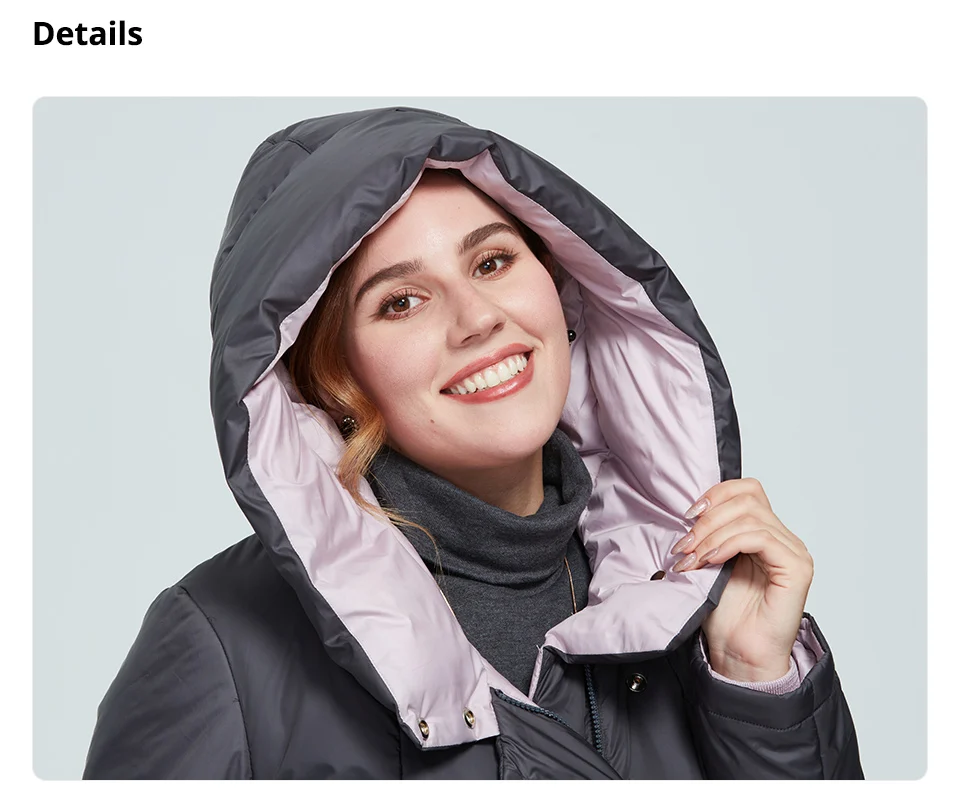 Astrid 2022 New Winter Women's coat women long warm parka fashion thick Jacket hooded camel fur large sizes female clothing 6703