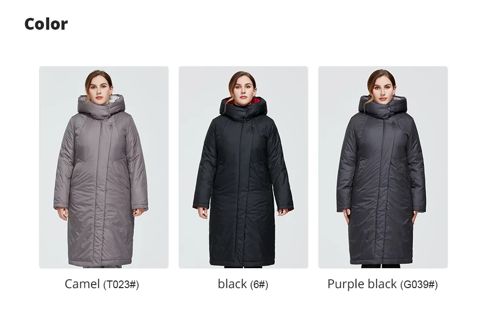 Astrid 2022 New Winter Women's coat women long warm parka fashion thick Jacket hooded camel fur large sizes female clothing 6703