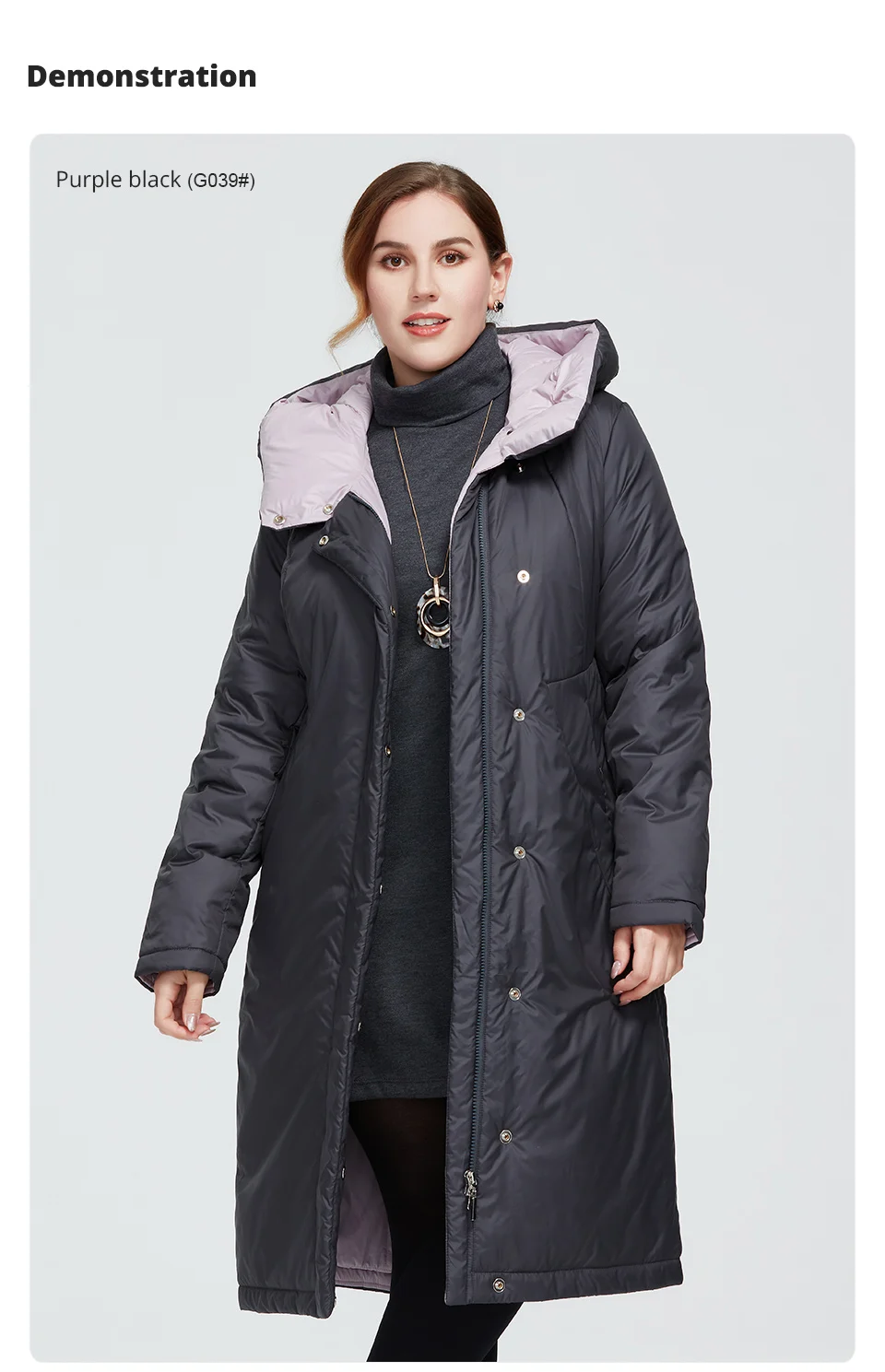 Astrid 2022 New Winter Women's coat women long warm parka fashion thick Jacket hooded camel fur large sizes female clothing 6703