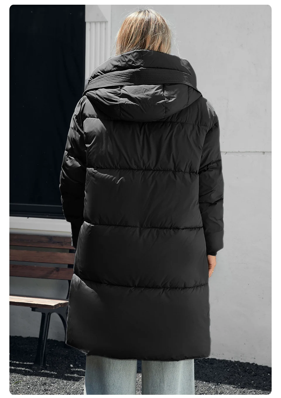 GASMAN 2024 Women down Jacket Long Classic zipper design Big Pocket Stand Collar Hooded Slim coat Women Parkas 88611