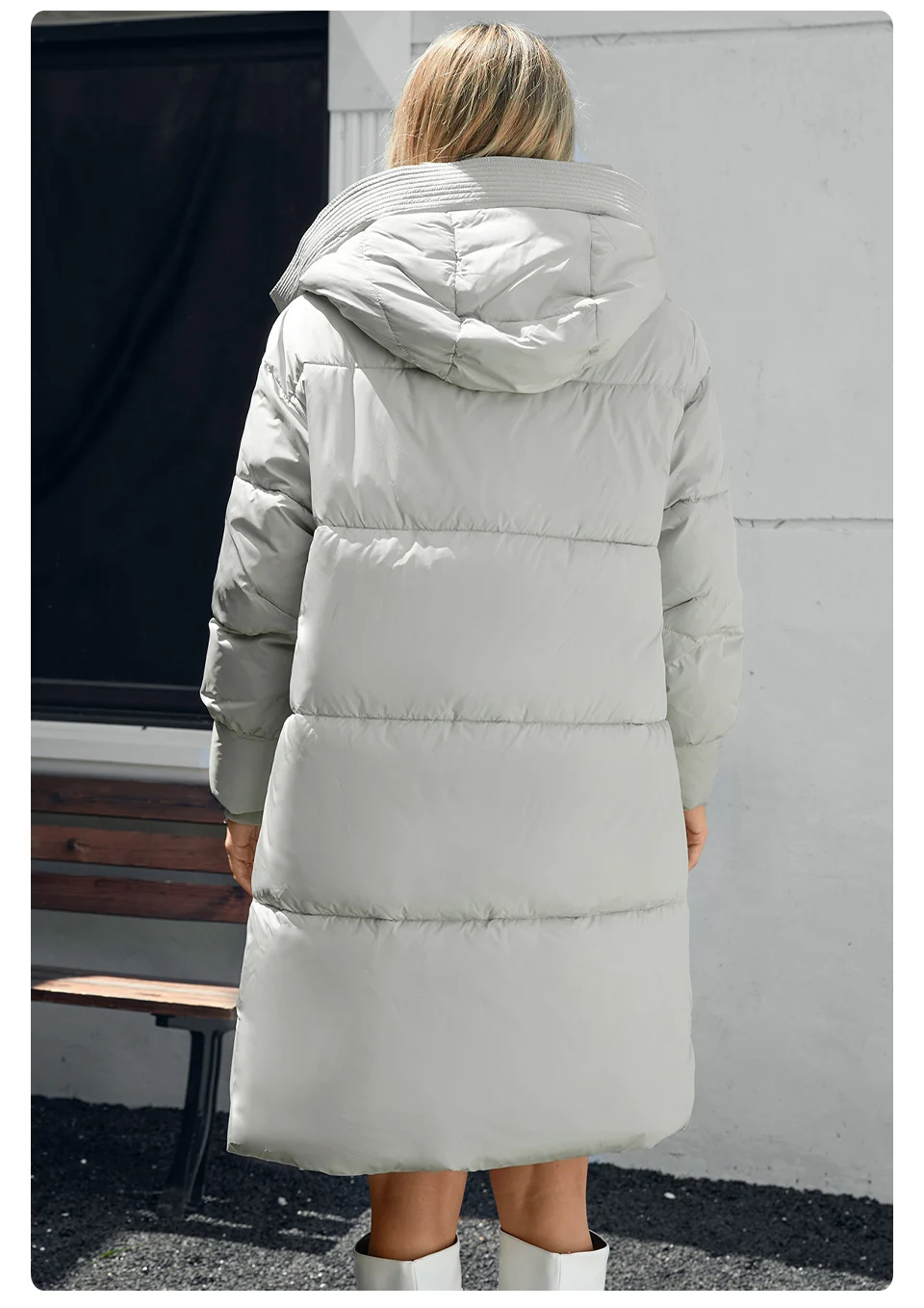 GASMAN 2024 Women down Jacket Long Classic zipper design Big Pocket Stand Collar Hooded Slim coat Women Parkas 88611