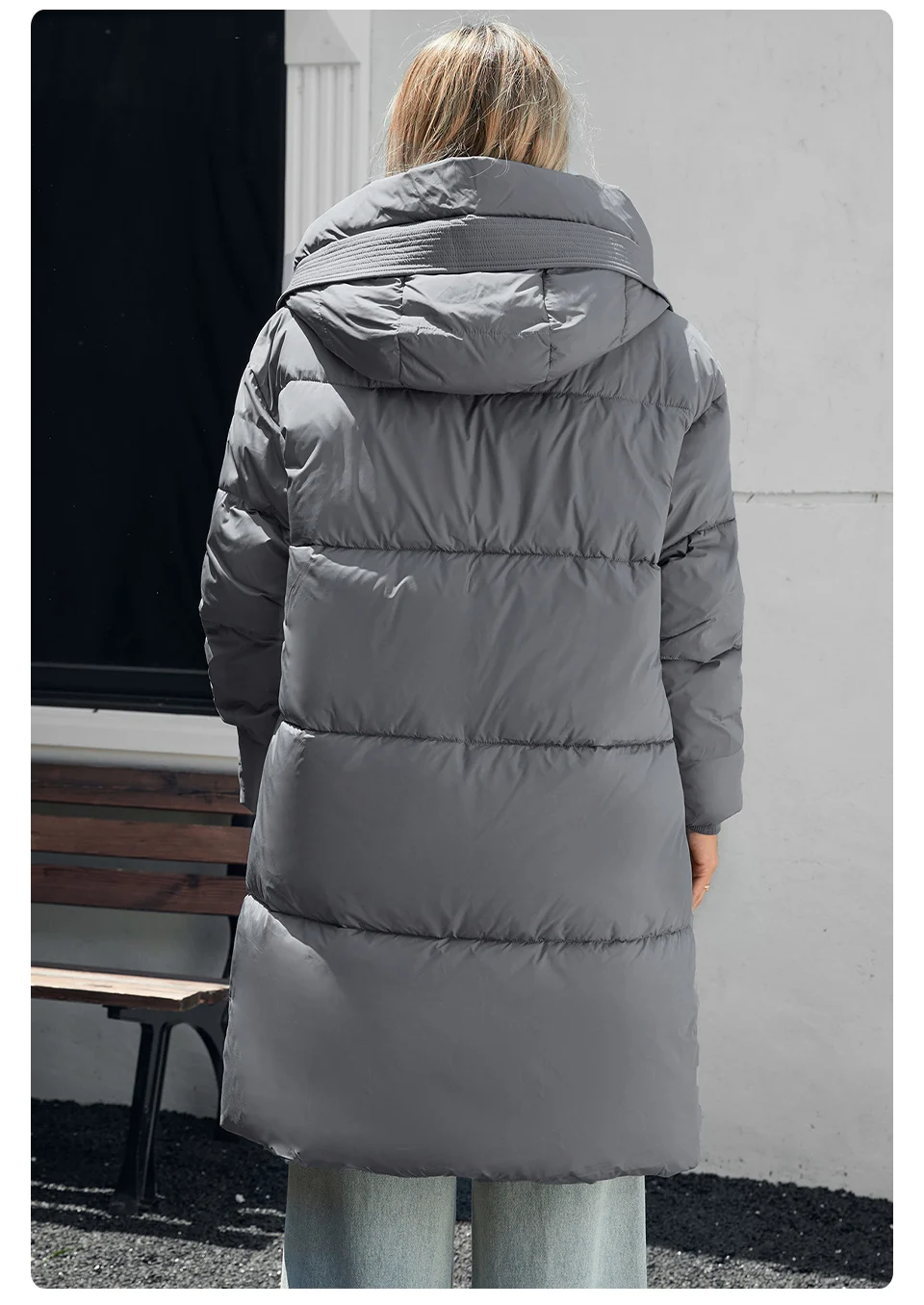 GASMAN 2024 Women down Jacket Long Classic zipper design Big Pocket Stand Collar Hooded Slim coat Women Parkas 88611