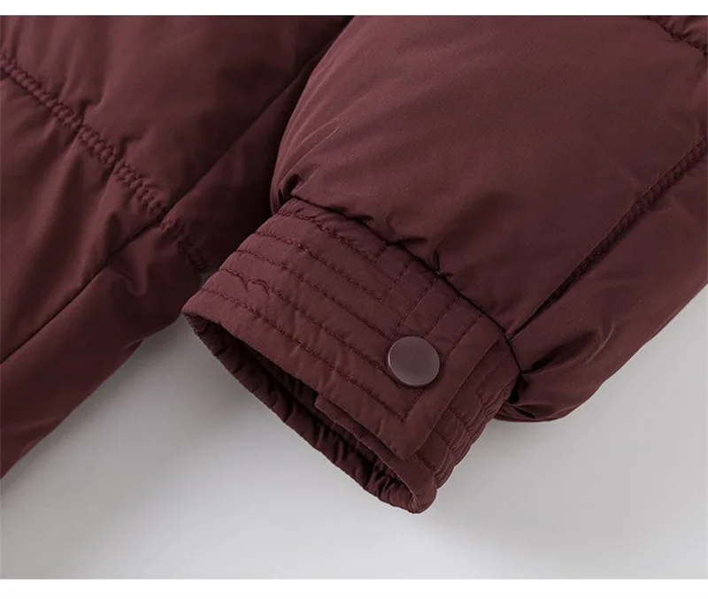 Korean Hooded Thicken Down Cotton Jacket Women Loose Mid-Length Bread Coat Winter New Over-Knee Warm Snow Outerwear