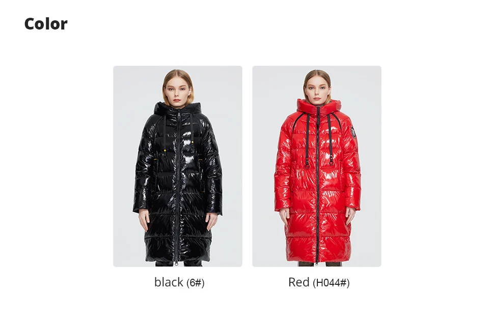 Astrid 2023 New Winter parka Women's coat women Jacket long warm Bright fabric fashion hooded large sizes female clothing 8675