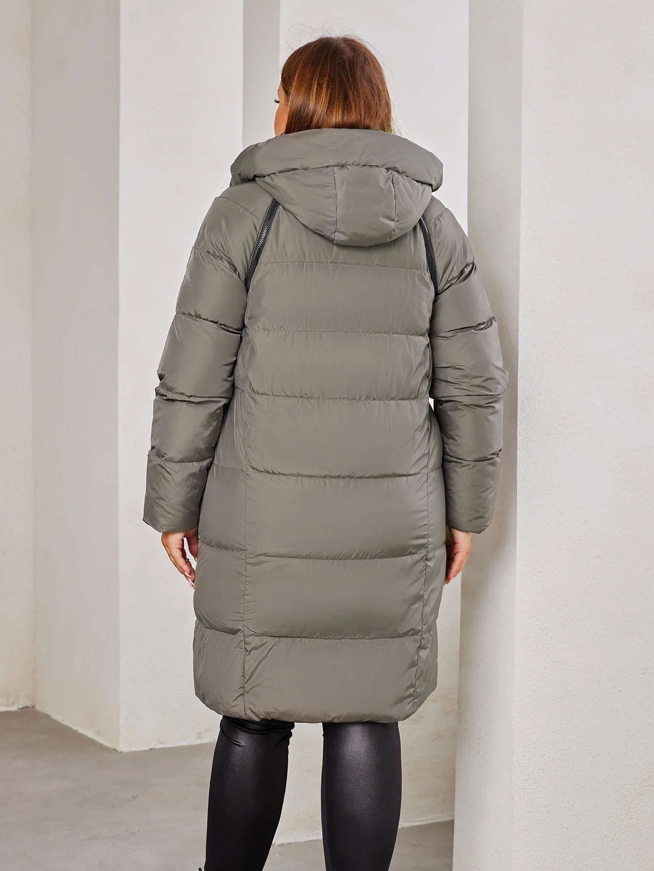 Astrid 2023 New Winter parka Women's coat women Jacket long warm Bright fabric fashion hooded large sizes female clothing 8675