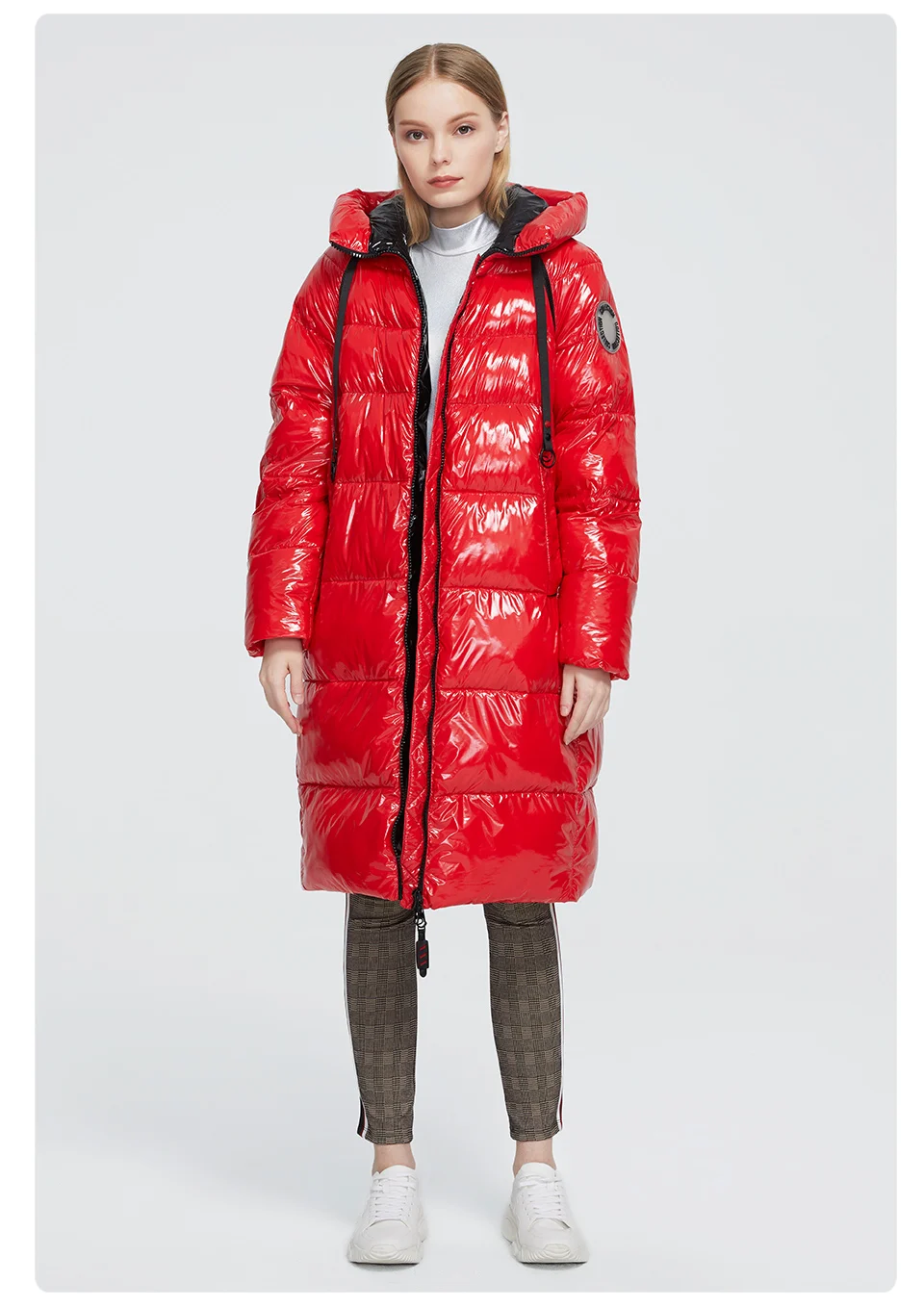Astrid 2023 New Winter parka Women's coat women Jacket long warm Bright fabric fashion hooded large sizes female clothing 8675