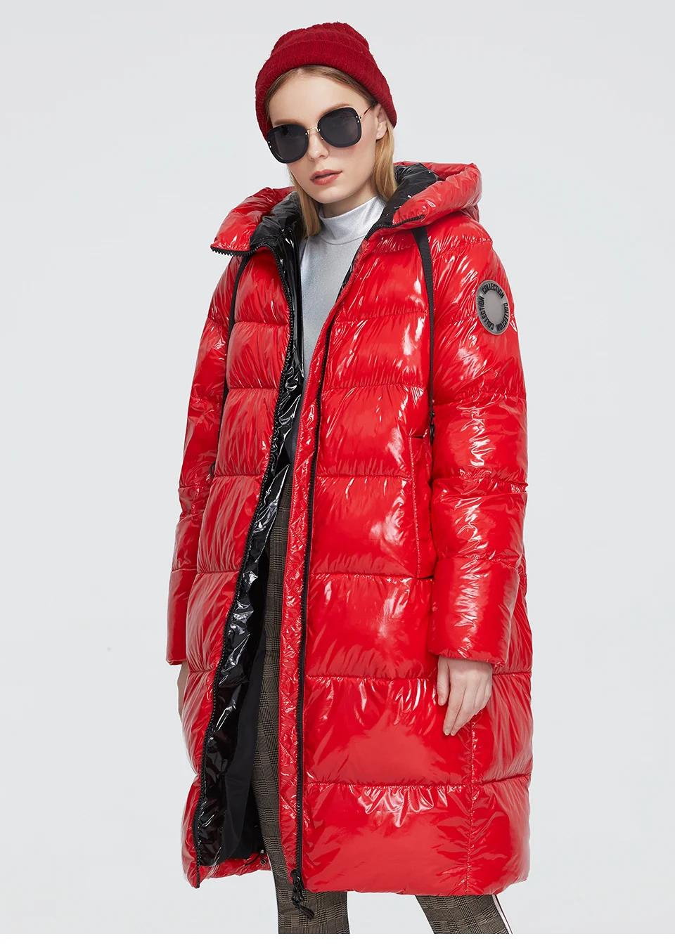 Astrid 2023 New Winter parka Women's coat women Jacket long warm Bright fabric fashion hooded large sizes female clothing 8675