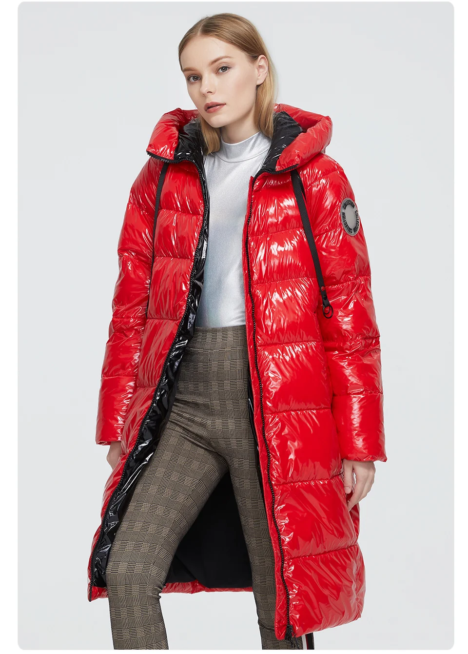 Astrid 2023 New Winter parka Women's coat women Jacket long warm Bright fabric fashion hooded large sizes female clothing 8675
