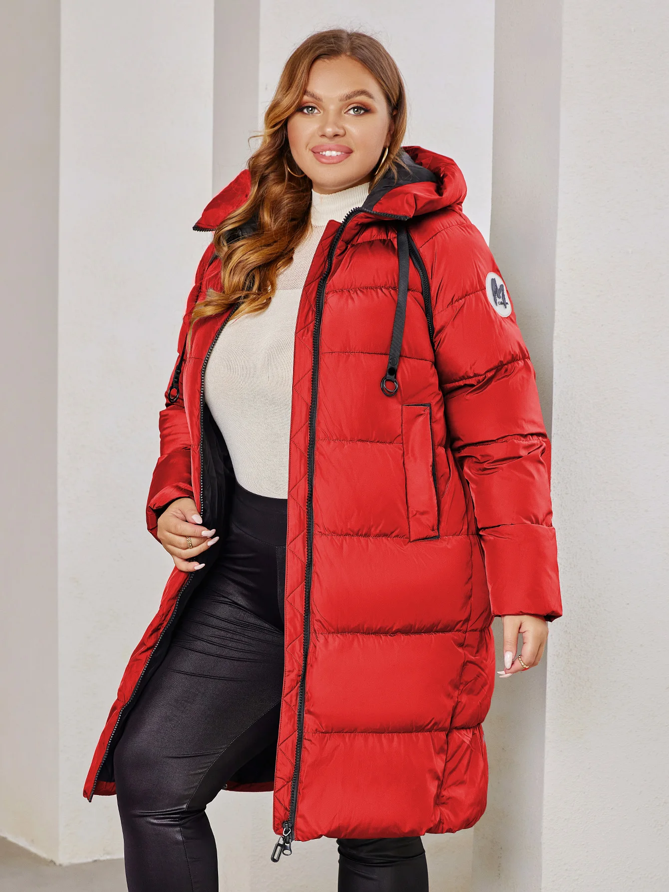 Astrid 2023 New Winter parka Women's coat women Jacket long warm Bright fabric fashion hooded large sizes female clothing 8675