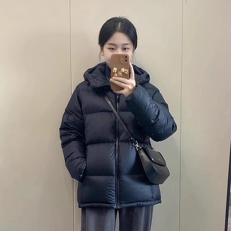 Zoki Winter Cute Pink Puffy Parkas Women Warm Thick Long Sleeve Sweet Cotton Coat Casual Stand Collar Preppy Style Korean Jacket