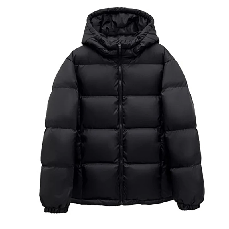Zoki Winter Cute Pink Puffy Parkas Women Warm Thick Long Sleeve Sweet Cotton Coat Casual Stand Collar Preppy Style Korean Jacket