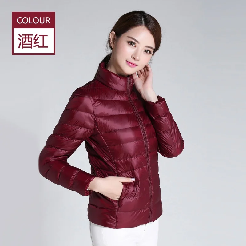 2026 Autumn Winter Women Lightweight White Duck Down Jacket Parka Female Ultra Light Down Coat Warm Puffer Outwears Short Tops