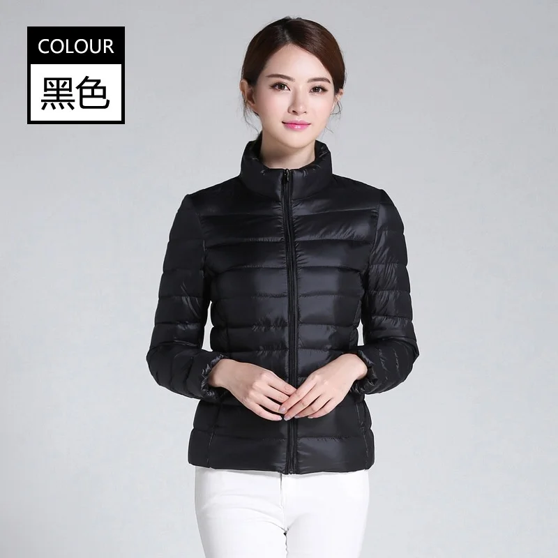 2026 Autumn Winter Women Lightweight White Duck Down Jacket Parka Female Ultra Light Down Coat Warm Puffer Outwears Short Tops