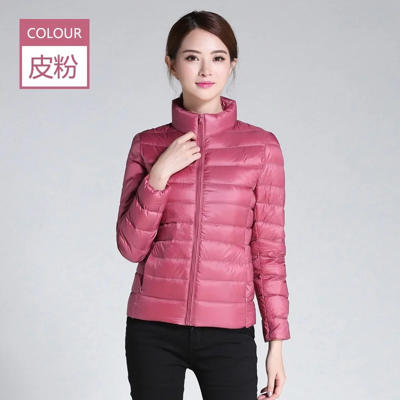 2026 Autumn Winter Women Lightweight White Duck Down Jacket Parka Female Ultra Light Down Coat Warm Puffer Outwears Short Tops