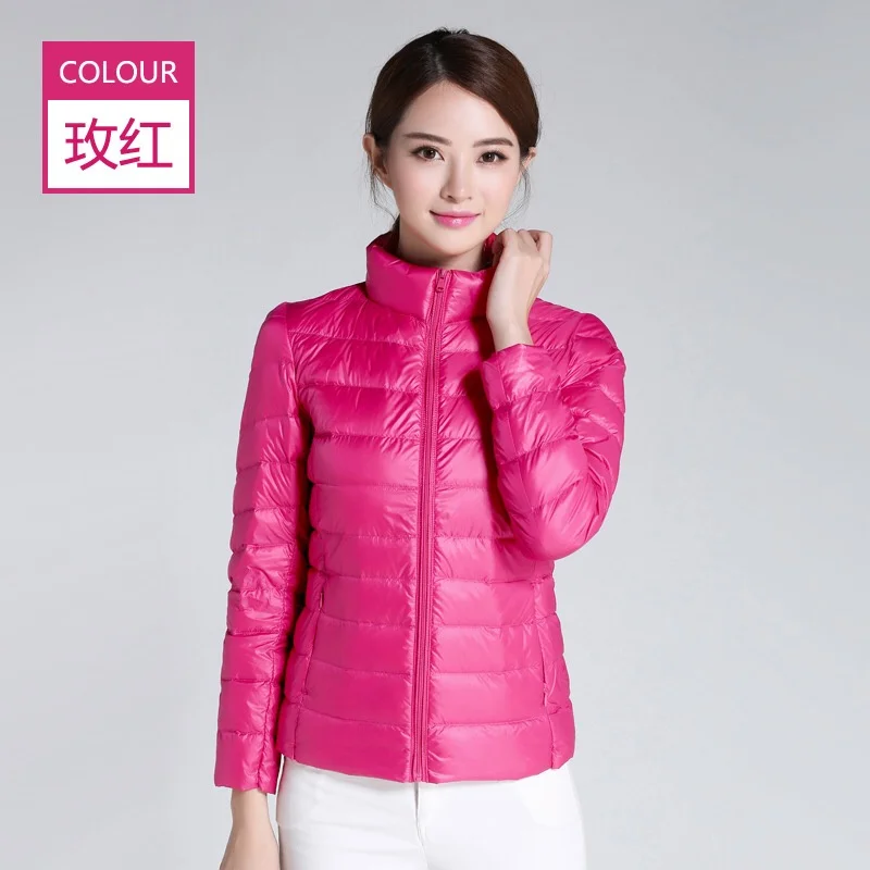 2026 Autumn Winter Women Lightweight White Duck Down Jacket Parka Female Ultra Light Down Coat Warm Puffer Outwears Short Tops