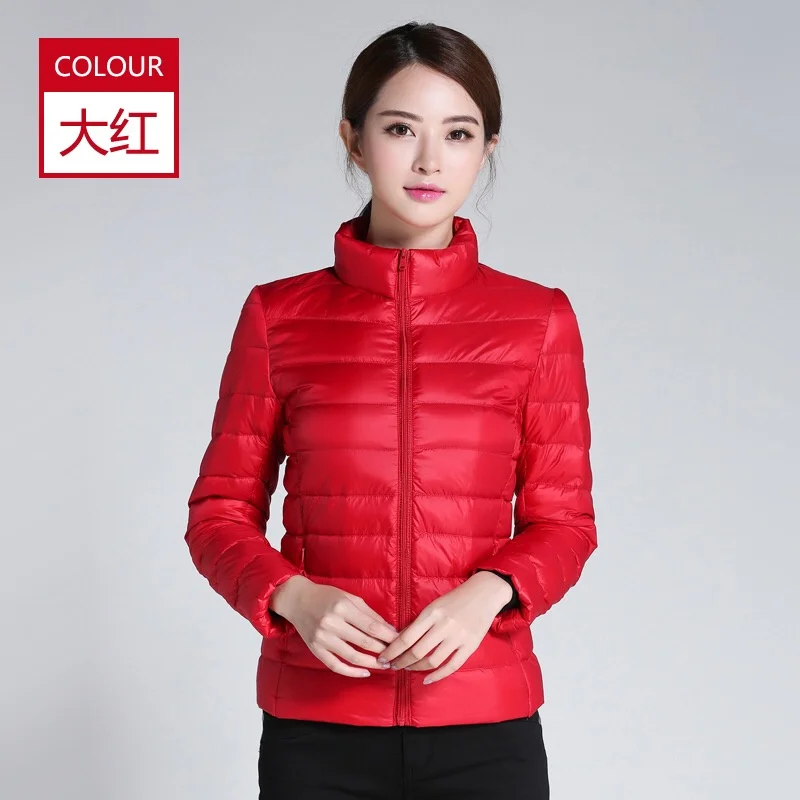2026 Autumn Winter Women Lightweight White Duck Down Jacket Parka Female Ultra Light Down Coat Warm Puffer Outwears Short Tops