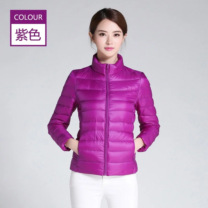 2026 Autumn Winter Women Lightweight White Duck Down Jacket Parka Female Ultra Light Down Coat Warm Puffer Outwears Short Tops