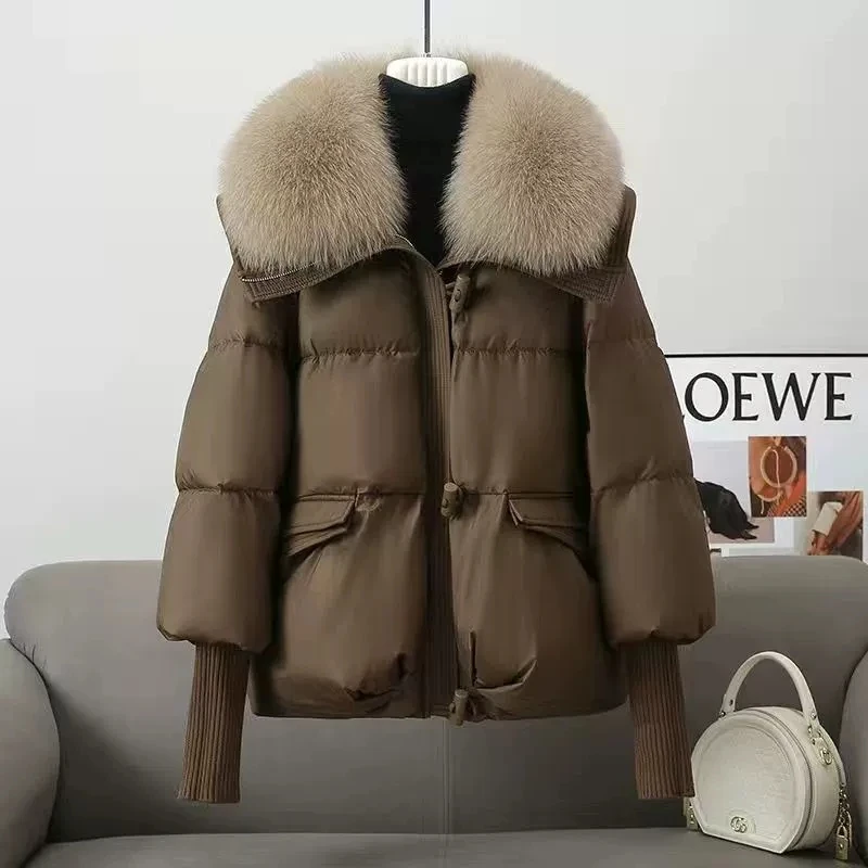 2026New Winter Jacket Women Parka Fashion Thick Warm Down Cotton Coat Parkas Female Casual Ladies Big Fur collar Cotton Outwear