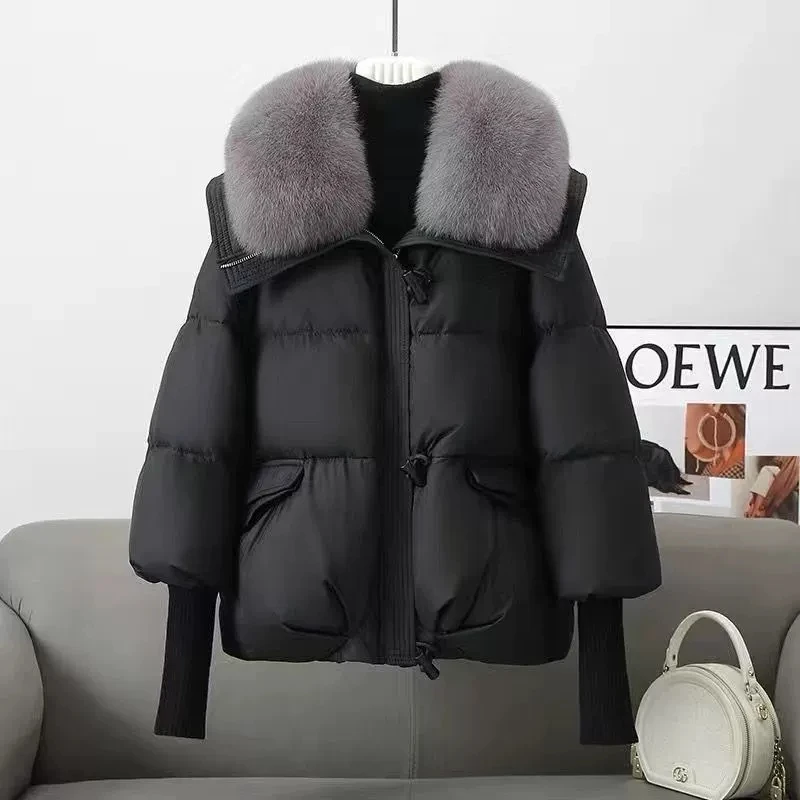 2026New Winter Jacket Women Parka Fashion Thick Warm Down Cotton Coat Parkas Female Casual Ladies Big Fur collar Cotton Outwear