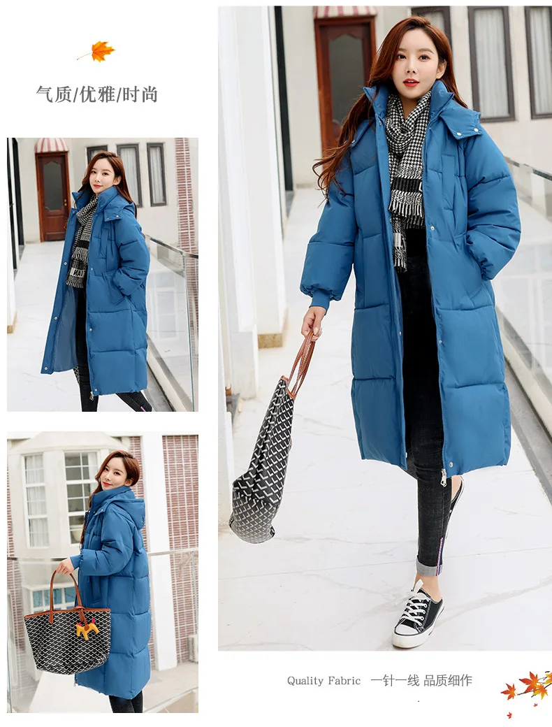 Parkas Women Long Coats Hooded Zipper Jackets Full Sleeve Thick Warm Y2k Streetwear Elegant Jacket Work Coat Autumn Winter 2026