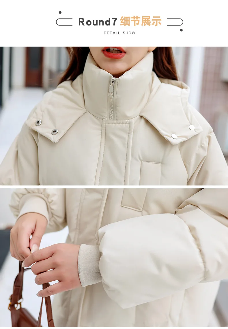 Parkas Women Long Coats Hooded Zipper Jackets Full Sleeve Thick Warm Y2k Streetwear Elegant Jacket Work Coat Autumn Winter 2026