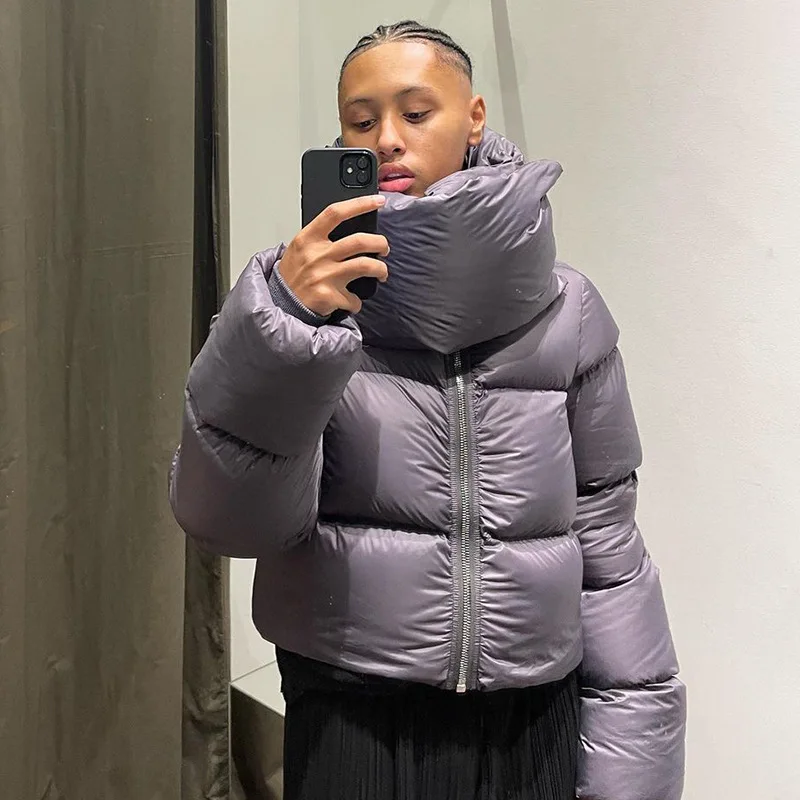 DEAT Fashion Women Cotton-padded Coat Snap On Scarf Collar Thick Long Sleeves Zipper wadded Jackets Autumn 2025 New Tide 7AB435