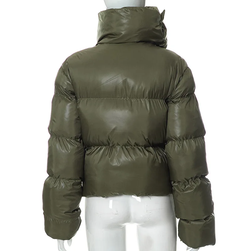 DEAT Fashion Women Cotton-padded Coat Snap On Scarf Collar Thick Long Sleeves Zipper wadded Jackets Autumn 2025 New Tide 7AB435