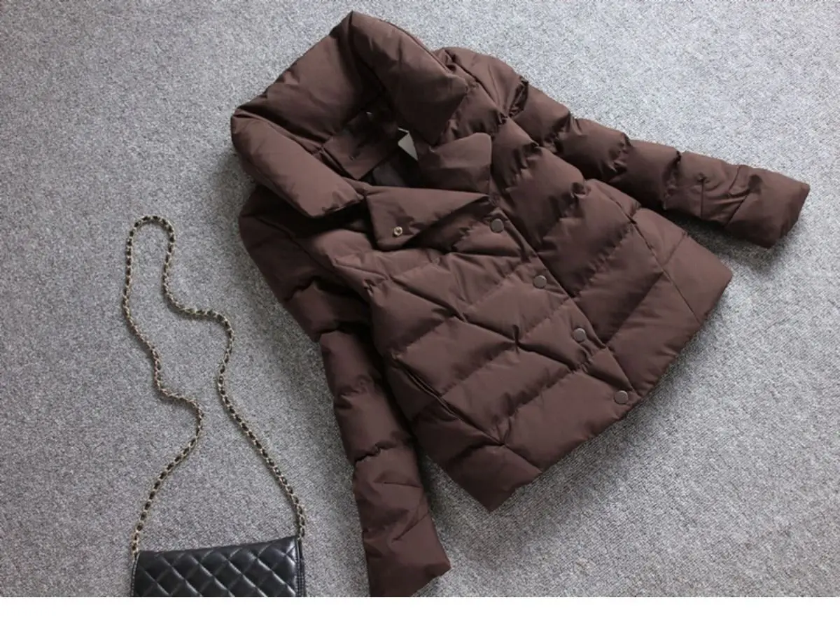 Winter cotton Jacket Women's short 2025 New Korean version Stand collar Thick Coat Fashion Lady Slim Warm Parka Jackets Tops