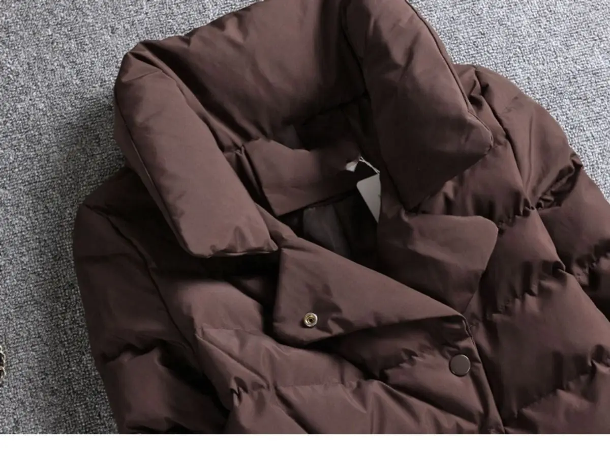 Winter cotton Jacket Women's short 2025 New Korean version Stand collar Thick Coat Fashion Lady Slim Warm Parka Jackets Tops