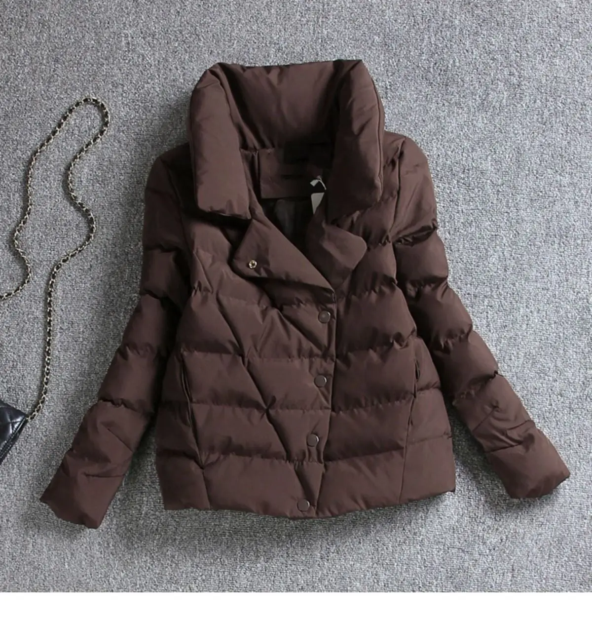 Winter cotton Jacket Women's short 2025 New Korean version Stand collar Thick Coat Fashion Lady Slim Warm Parka Jackets Tops