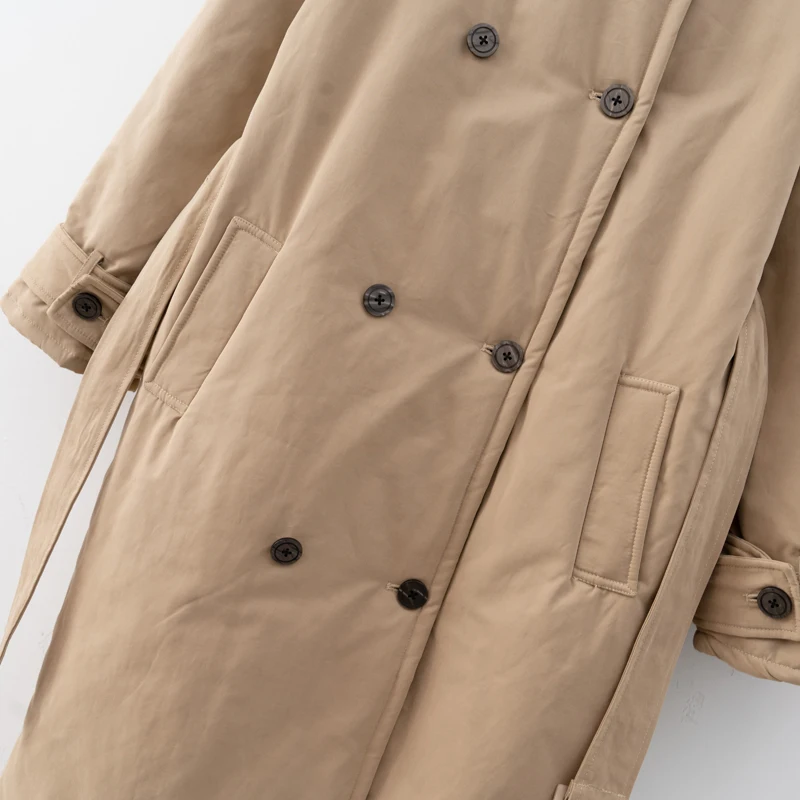 2025 Women Winter Stylish Thick Warm Fur collar Long Parka Runway Designer long Coat Female Overcoat