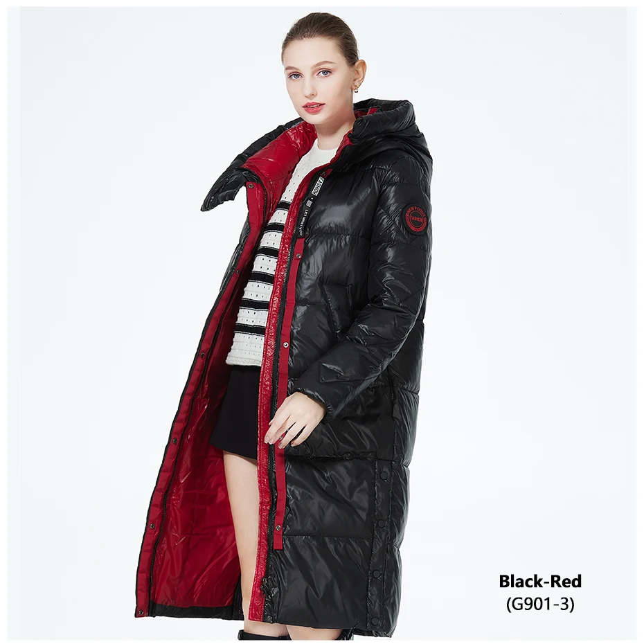 ICEbear 2023 Winter Fashionable Jacket Women's Hooded Warm Parkas Puffer Jackets Hight Quality Female Quilted Coat GWD20155D