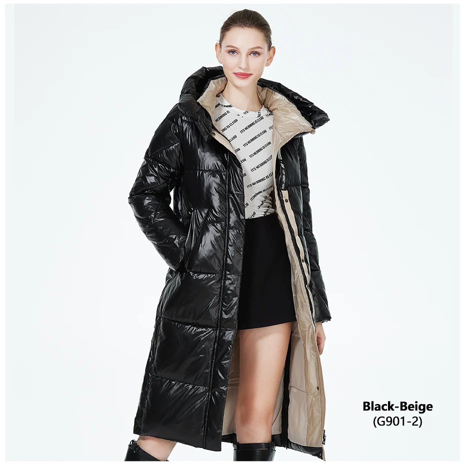 ICEbear 2023 Winter Fashionable Jacket Women's Hooded Warm Parkas Puffer Jackets Hight Quality Female Quilted Coat GWD20155D