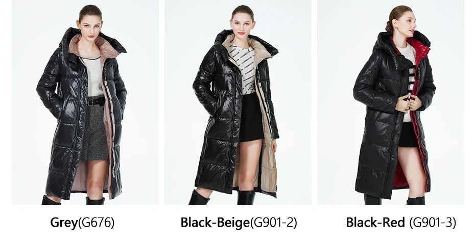 ICEbear 2023 Winter Fashionable Jacket Women's Hooded Warm Parkas Puffer Jackets Hight Quality Female Quilted Coat GWD20155D