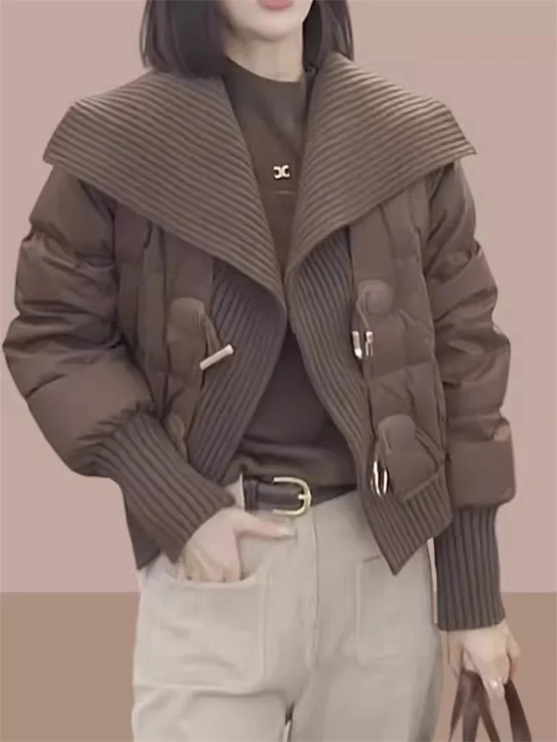 2026 Autumn Winter New Women's Cotton Jackets With Cotton Coat Female Short Loose Cotton Jacket Plush And Thick Insulation Coat
