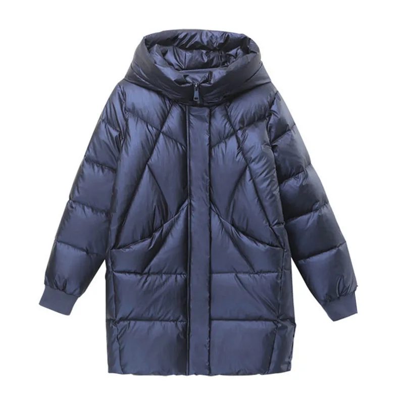 2026 Hooded Cotton Coat Women's Mid-Length Winter Jackets Elegant Mother's Parkas Padded Jacket Thick Down Padded Jacket Vintage