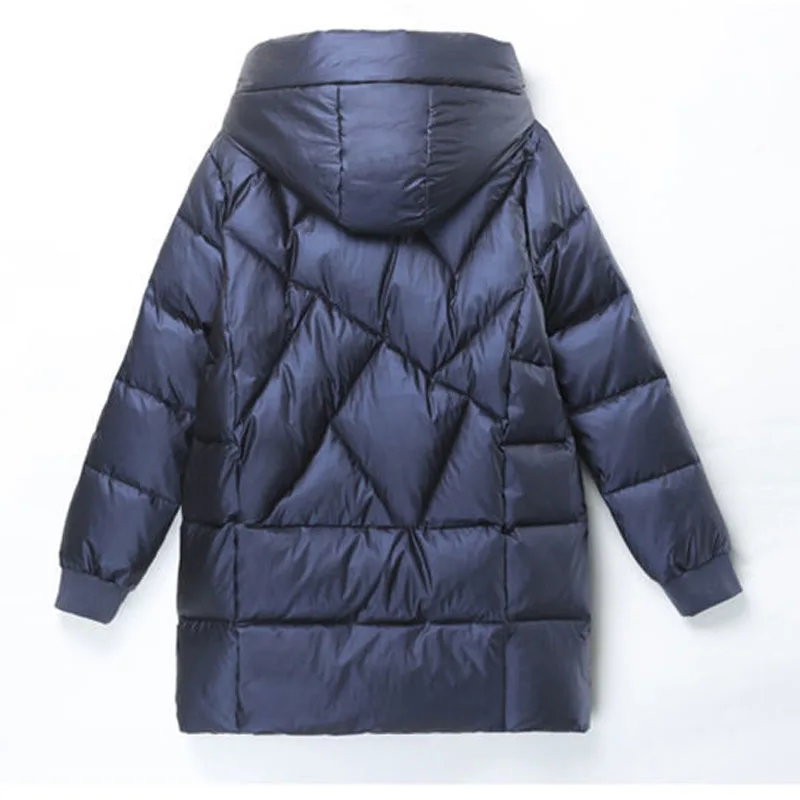 2026 Hooded Cotton Coat Women's Mid-Length Winter Jackets Elegant Mother's Parkas Padded Jacket Thick Down Padded Jacket Vintage