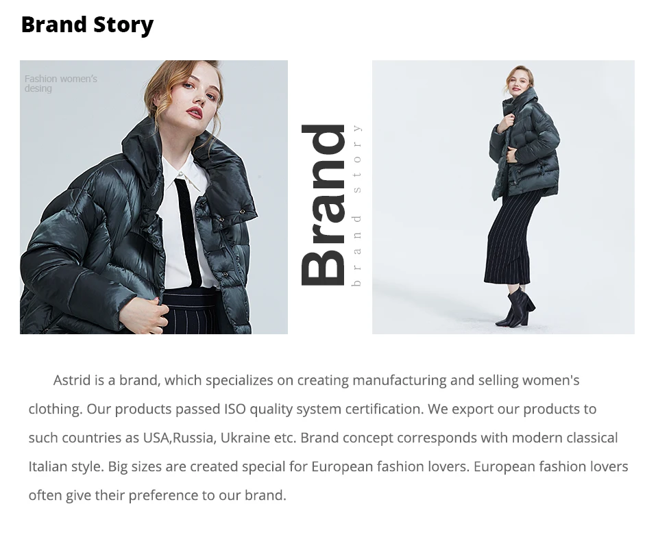 Astrid 2022 New Winter Women's coat women long warm parka Plaid fashion thick Jacket hooded large sizes female clothing 9546
