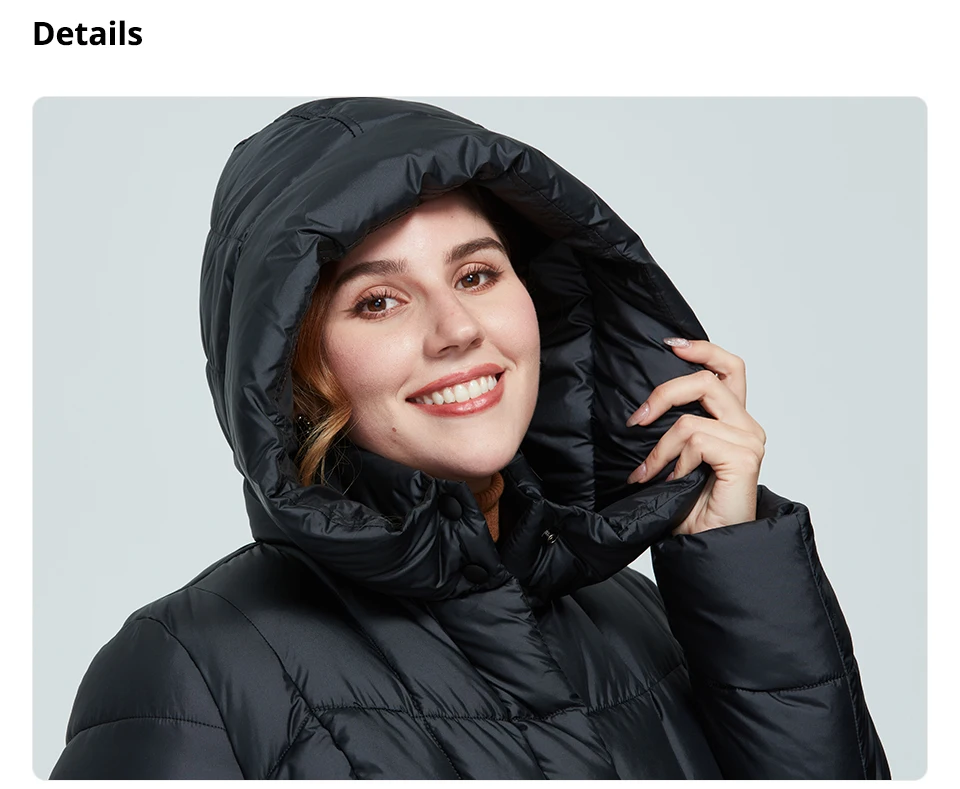 Astrid 2022 New Winter Women's coat women long warm parka Plaid fashion thick Jacket hooded large sizes female clothing 9546