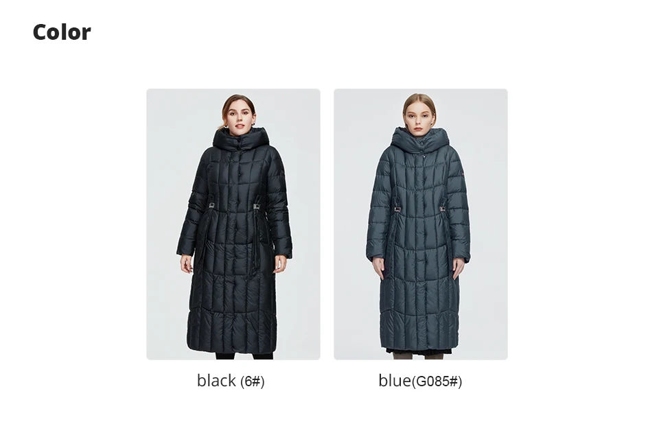 Astrid 2022 New Winter Women's coat women long warm parka Plaid fashion thick Jacket hooded large sizes female clothing 9546