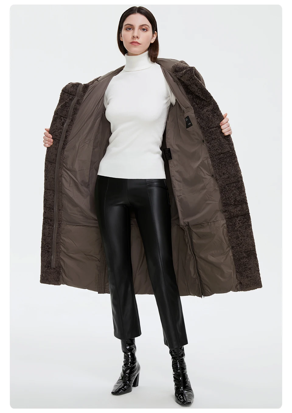 GASMAN 2022 Women's winter jacket Long fashion slim women Coat Keep warm pocket outwear Retro elegant Classic lady parka 81716