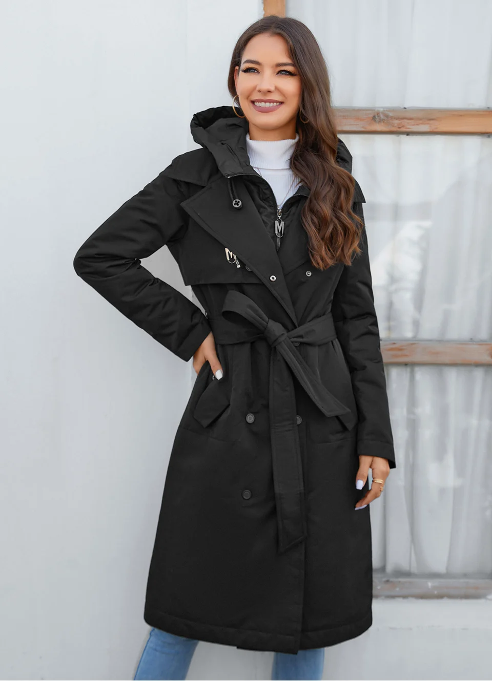 GASMAN 2023 Brand Fashion Women's spring Down jacket Autumn Women Coat Long parka women's jackets female Thin Cotton 8356