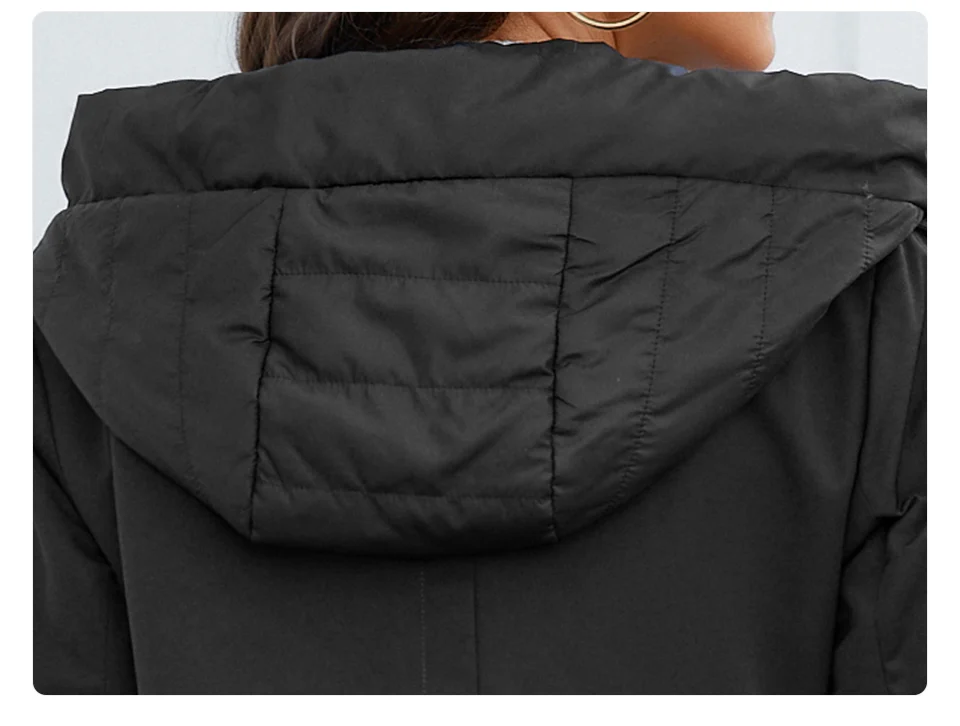GASMAN 2023 Brand Fashion Women's spring Down jacket Autumn Women Coat Long parka women's jackets female Thin Cotton 8356