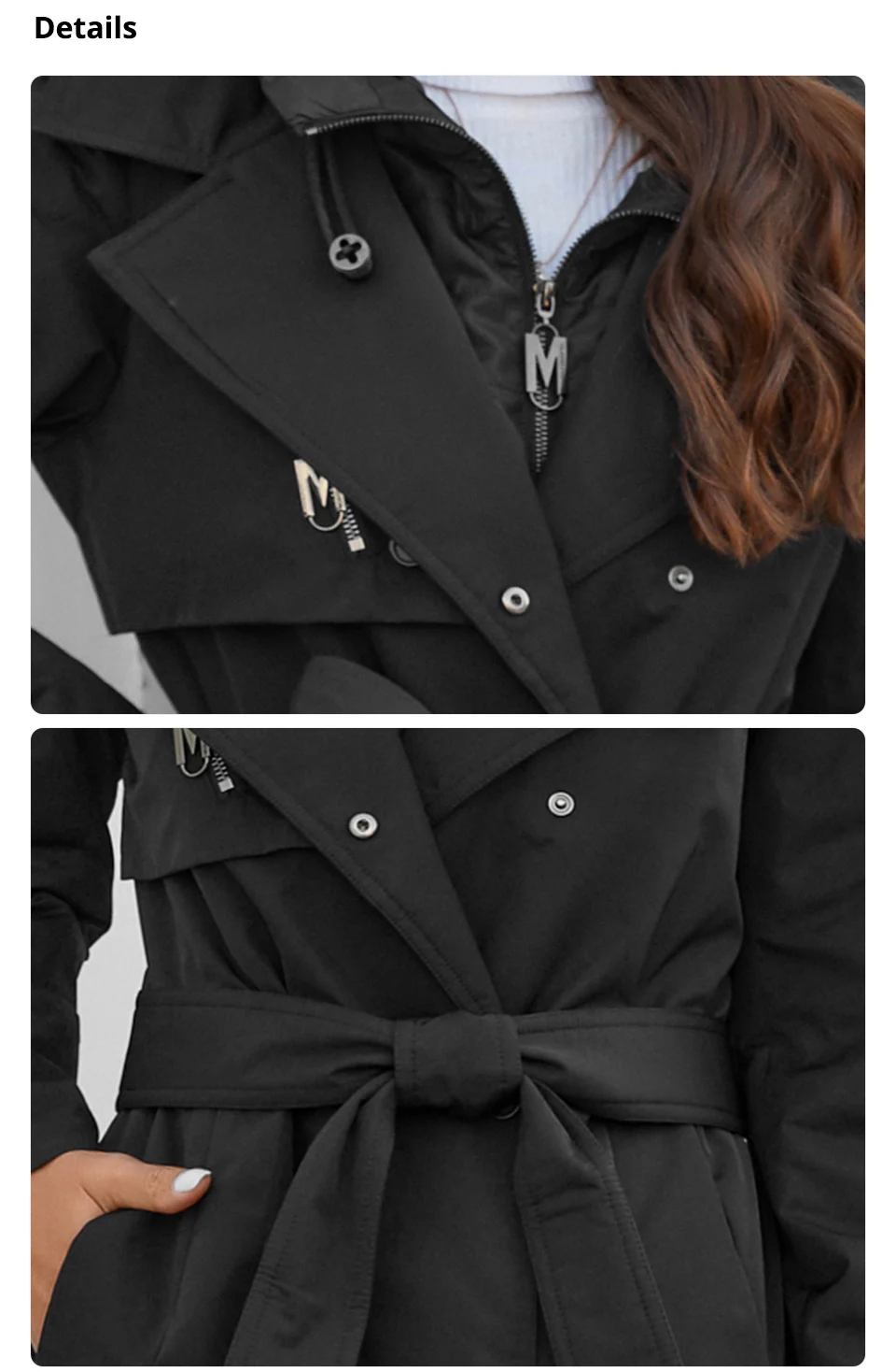 GASMAN 2023 Brand Fashion Women's spring Down jacket Autumn Women Coat Long parka women's jackets female Thin Cotton 8356