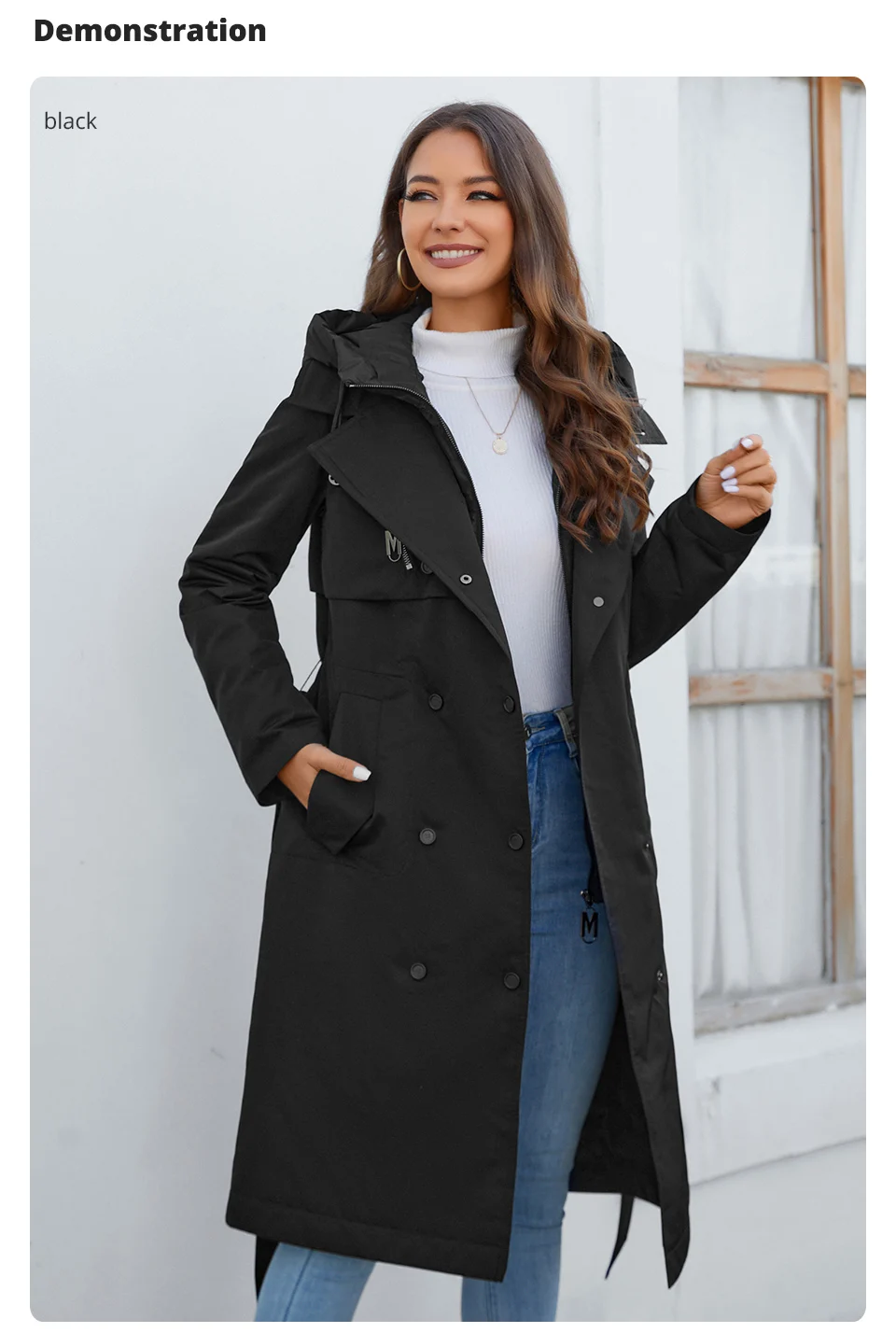 GASMAN 2023 Brand Fashion Women's spring Down jacket Autumn Women Coat Long parka women's jackets female Thin Cotton 8356