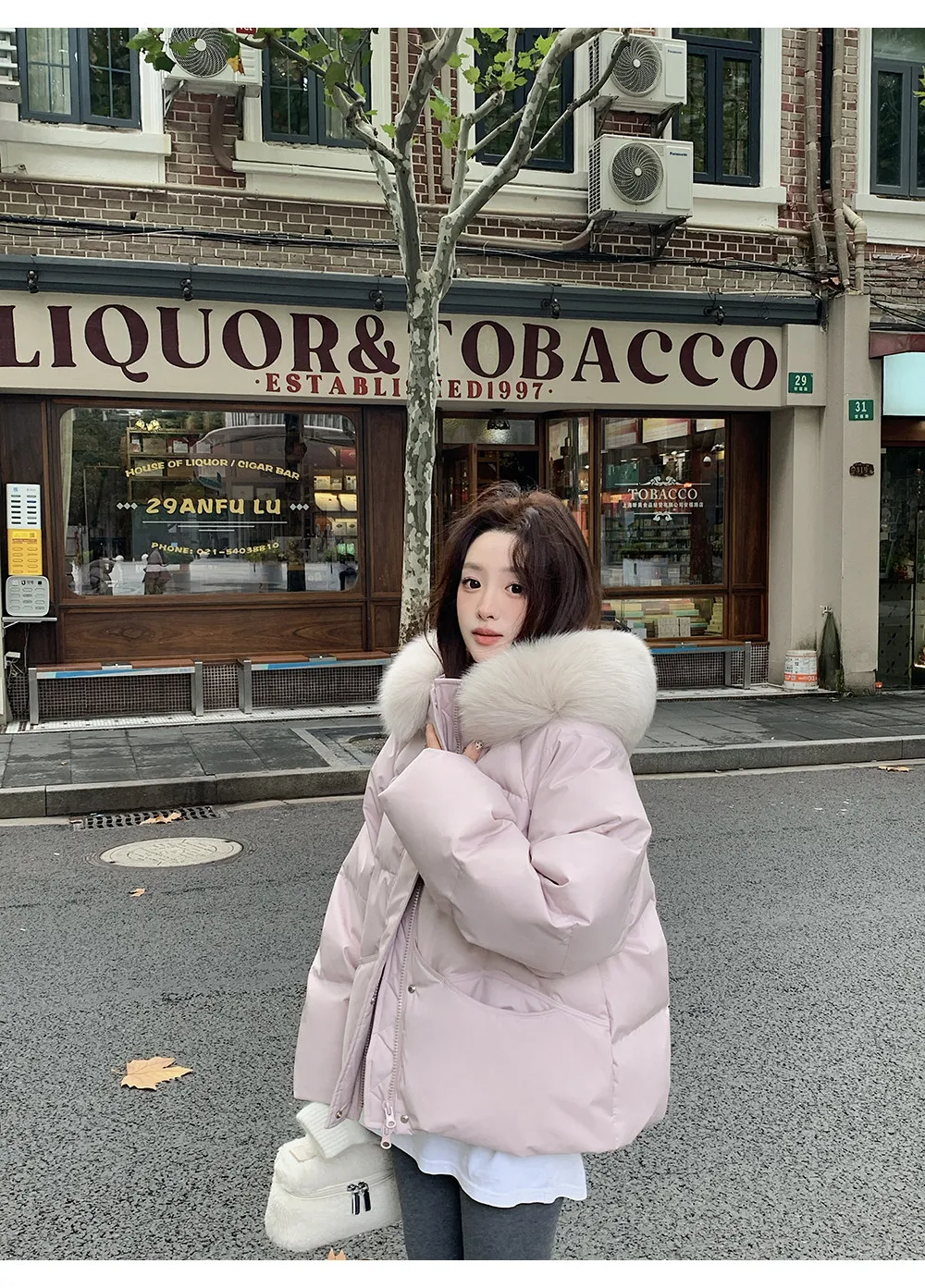 Women/Winter/Puffer/Jacket/With/Faux/Fur/Hood/Loose/Short/Padded/Coat/Zip/Up/Warm/Parka/Casual/Streetwear/Female/Outerwear