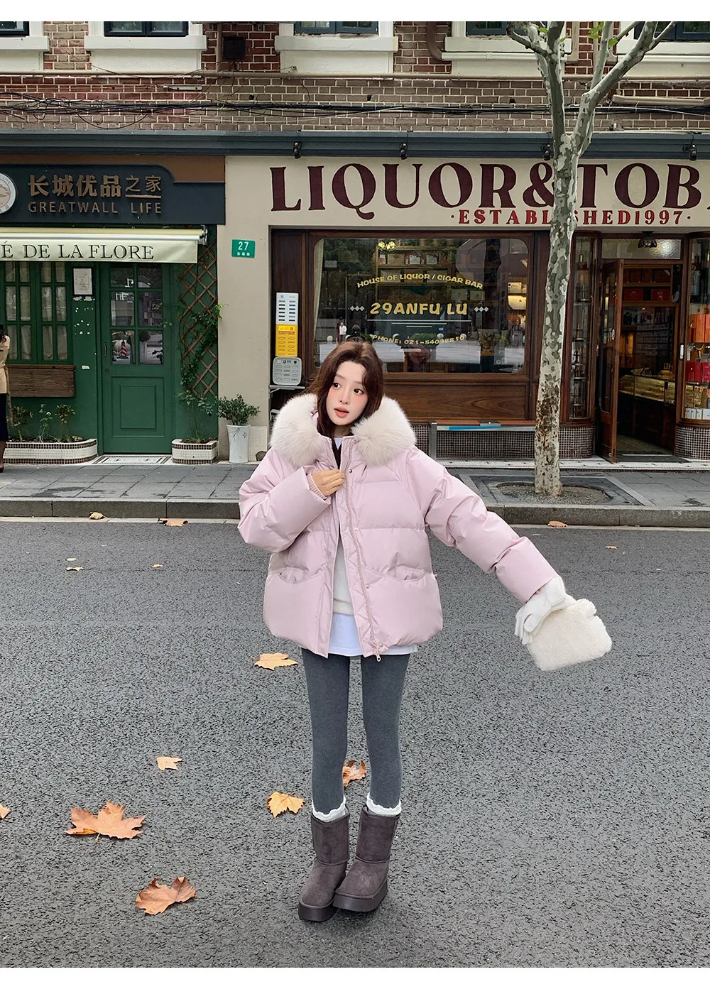 Women/Winter/Puffer/Jacket/With/Faux/Fur/Hood/Loose/Short/Padded/Coat/Zip/Up/Warm/Parka/Casual/Streetwear/Female/Outerwear