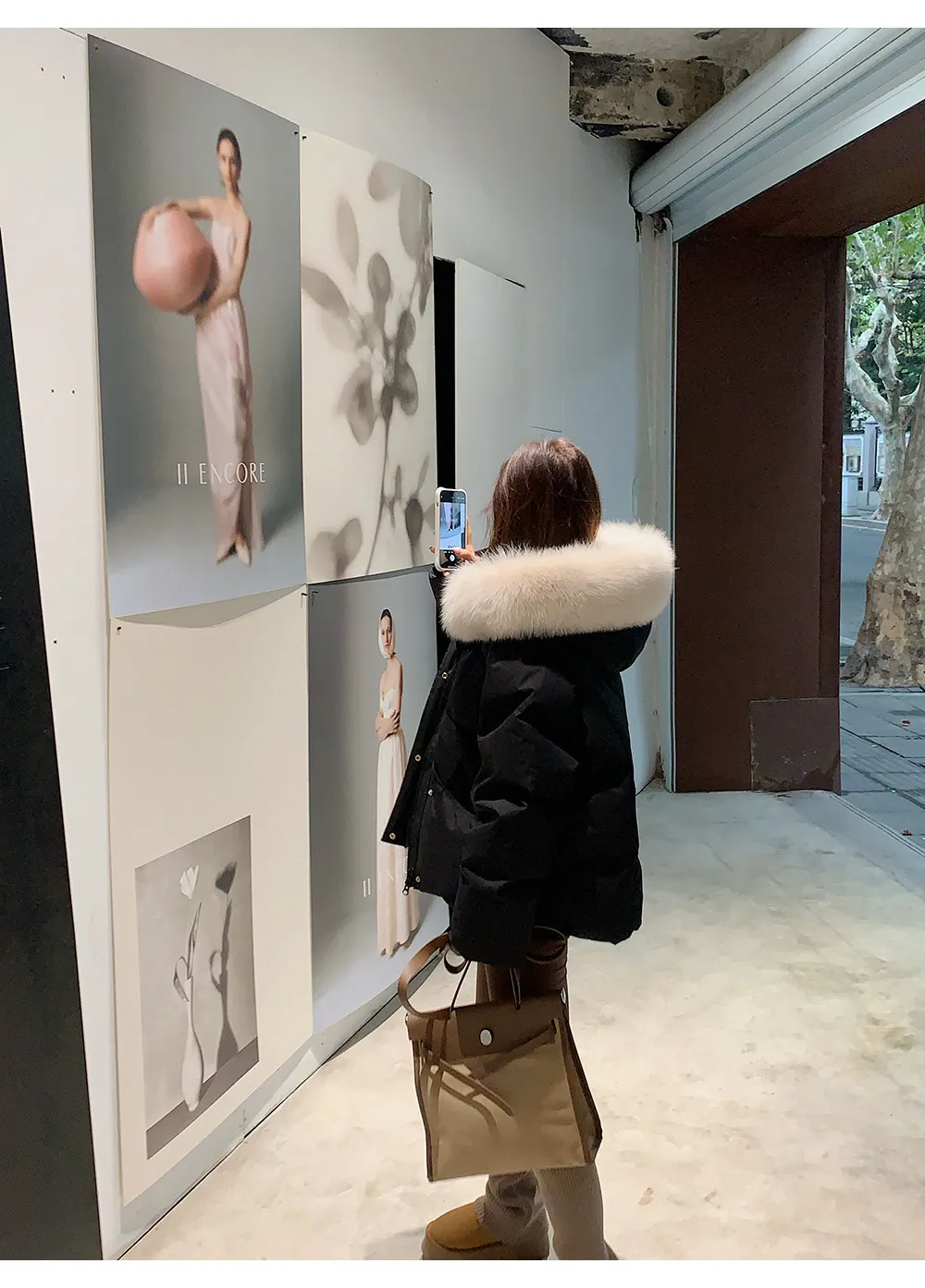 Women/Winter/Puffer/Jacket/With/Faux/Fur/Hood/Loose/Short/Padded/Coat/Zip/Up/Warm/Parka/Casual/Streetwear/Female/Outerwear