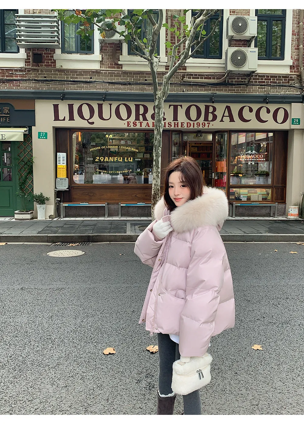 Women/Winter/Puffer/Jacket/With/Faux/Fur/Hood/Loose/Short/Padded/Coat/Zip/Up/Warm/Parka/Casual/Streetwear/Female/Outerwear