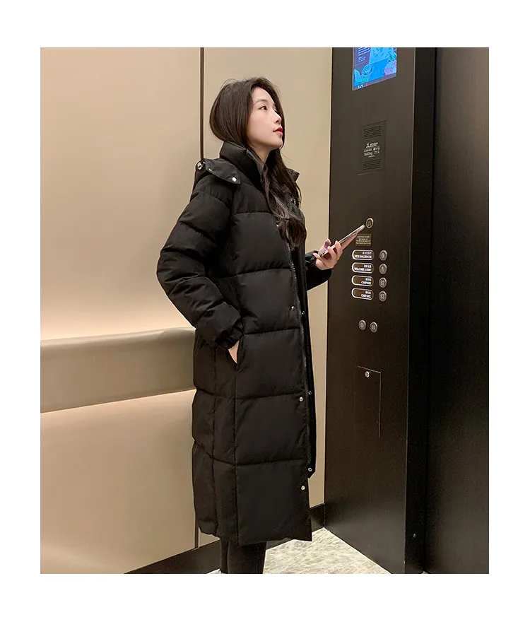 2026 New Women Cotton Padded Jacket Hooded Outwear Women Winter Warm Thick Cotton Coat Korean Loose Long Parkas Coat